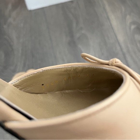 Gianni Versace Vintage Leather Ballet Bow Heels - Picture 7 of 12